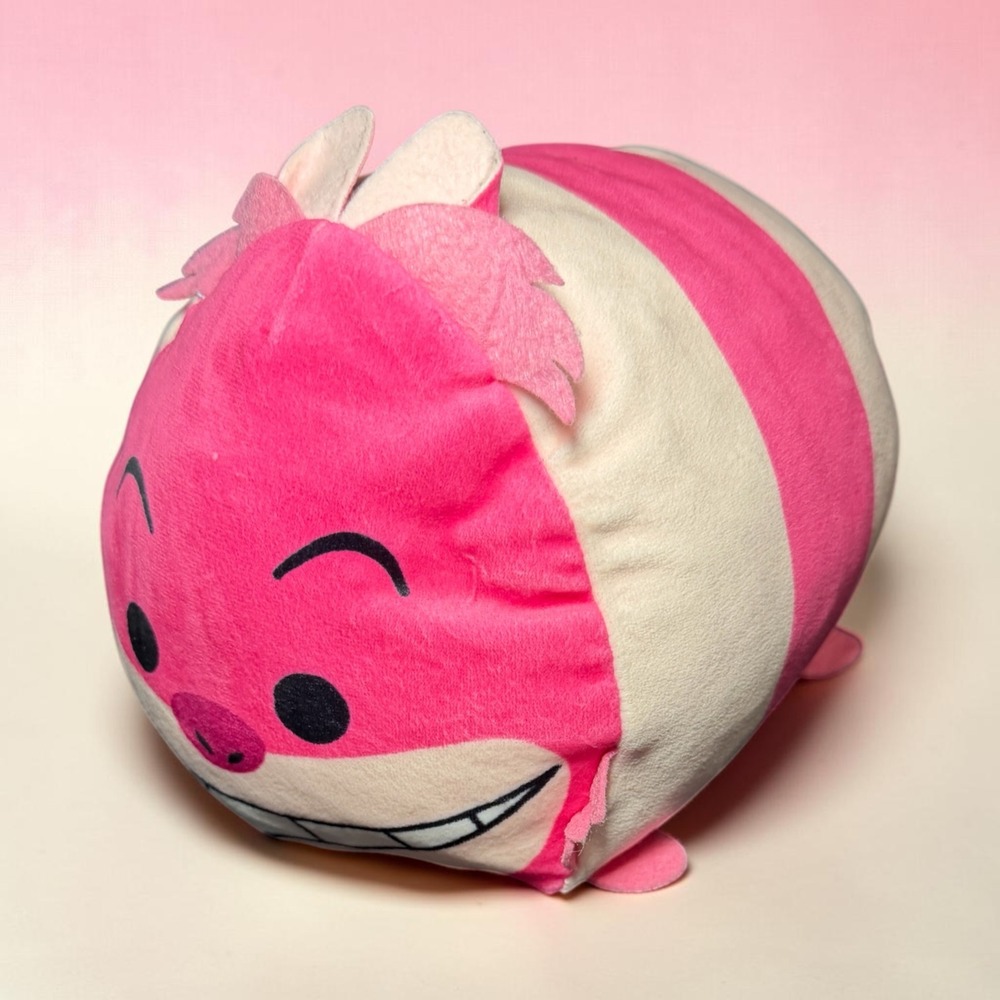 Disney Cheshire Cat Plush Kids‎ Small Pink Striped Tsum Tsum Toy